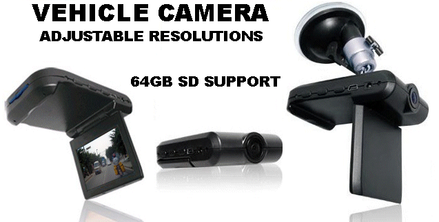 CAR / TRUCK CAMERA DVR WITH AUDIO   AUTO VIDEO CAMERA  